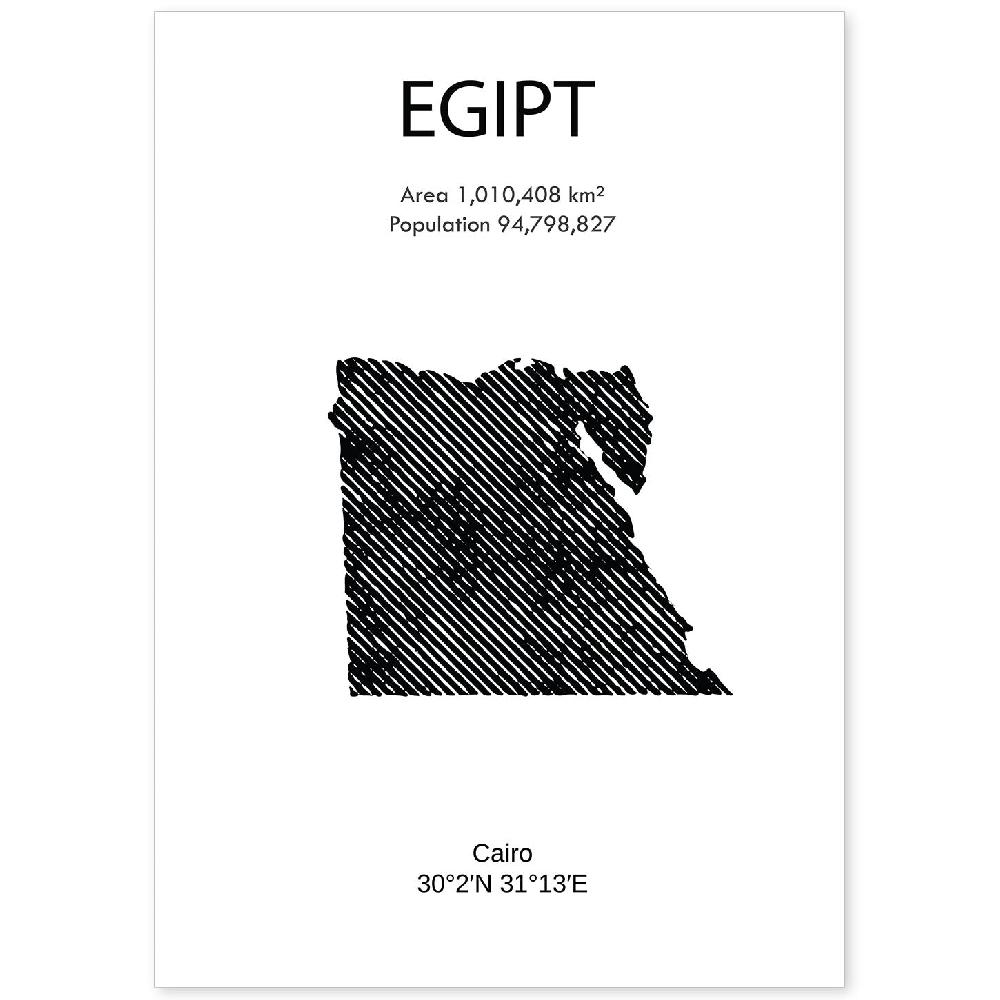nacnic Poster de Egipto del Mundo
