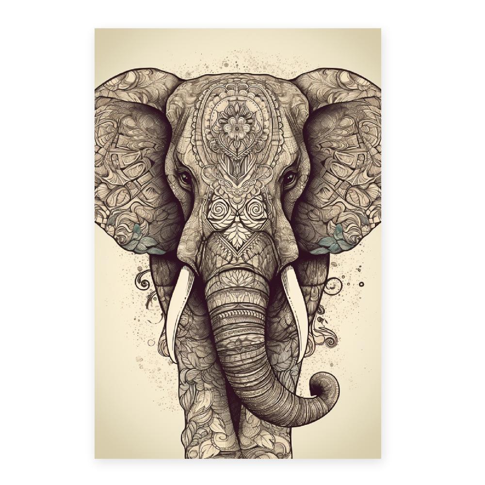 Nacnic Póster De Elefante En Línea