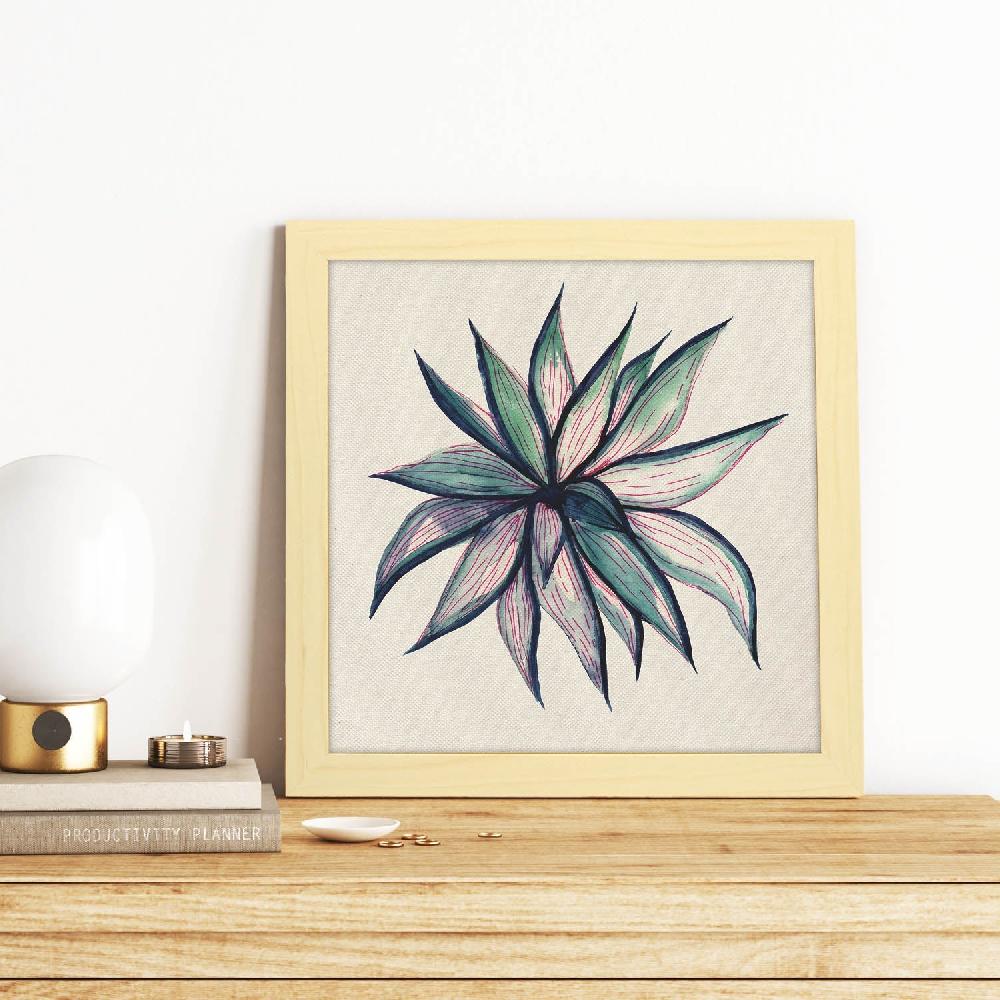 nacnic Póster de Flor de la Timidez Ilustrada