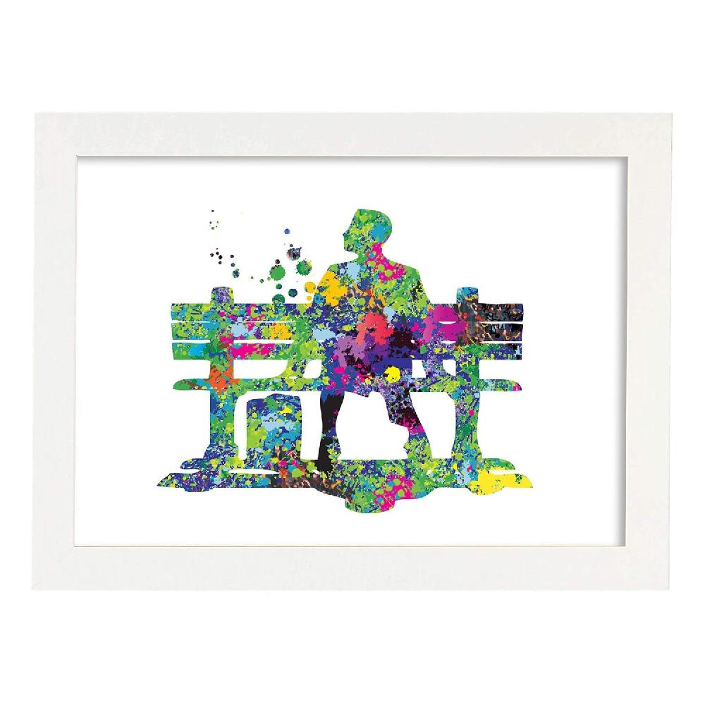 Nacnic Póster De Forrest Gump Estilo Acuarela