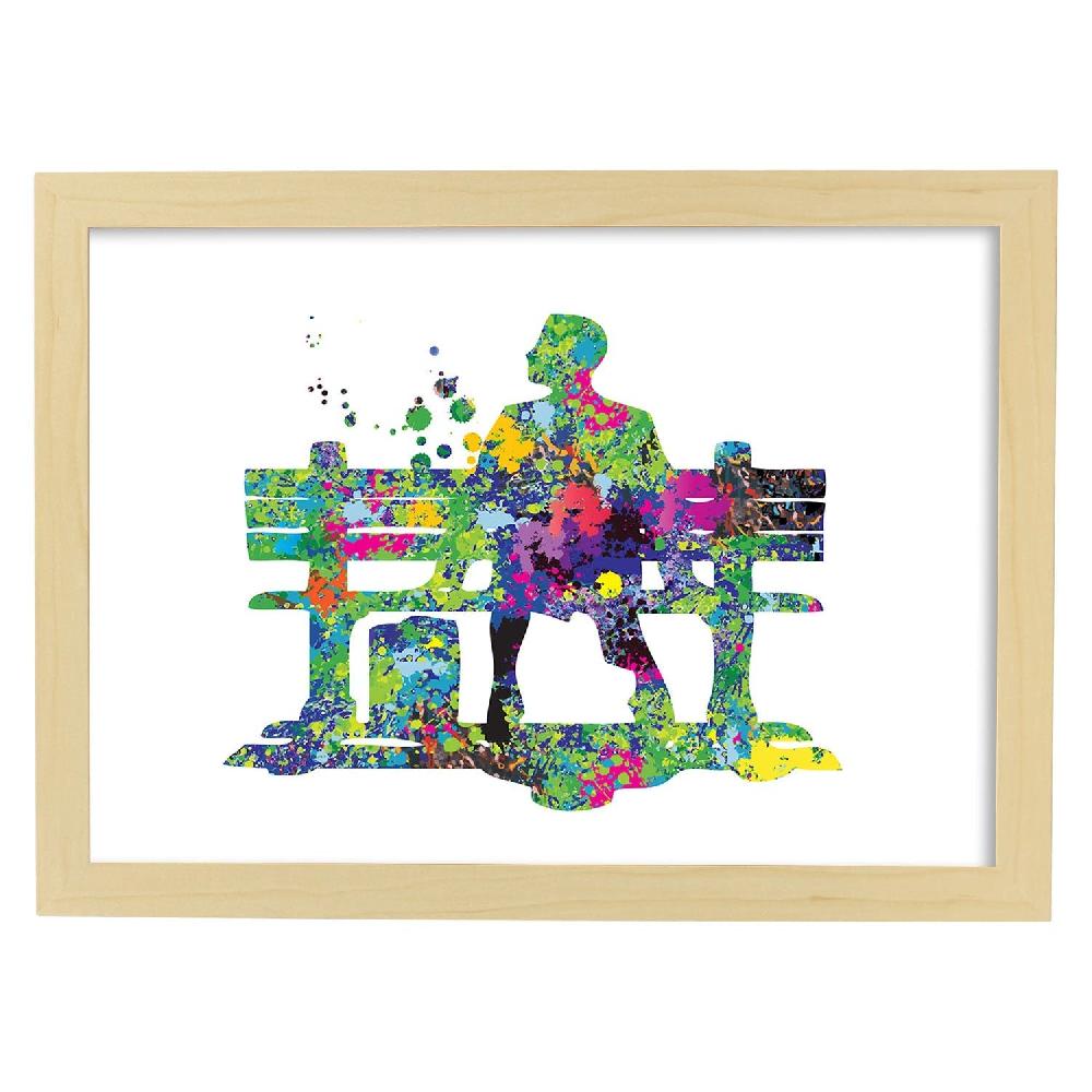 Nacnic Póster De Forrest Gump Estilo Acuarela