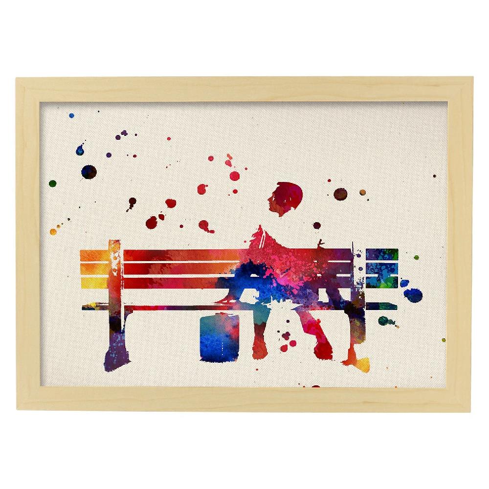 Nacnic Póster De Forrest Gump Estilo Acuarela
