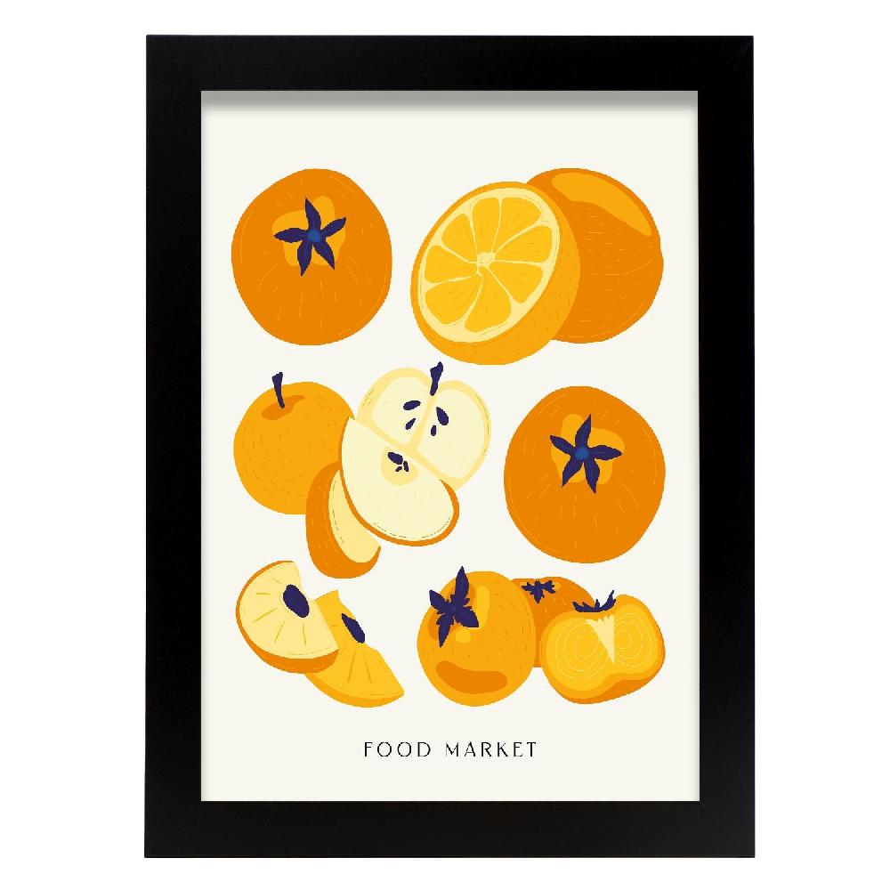 nacnic Póster de Frutas de Color Naranja