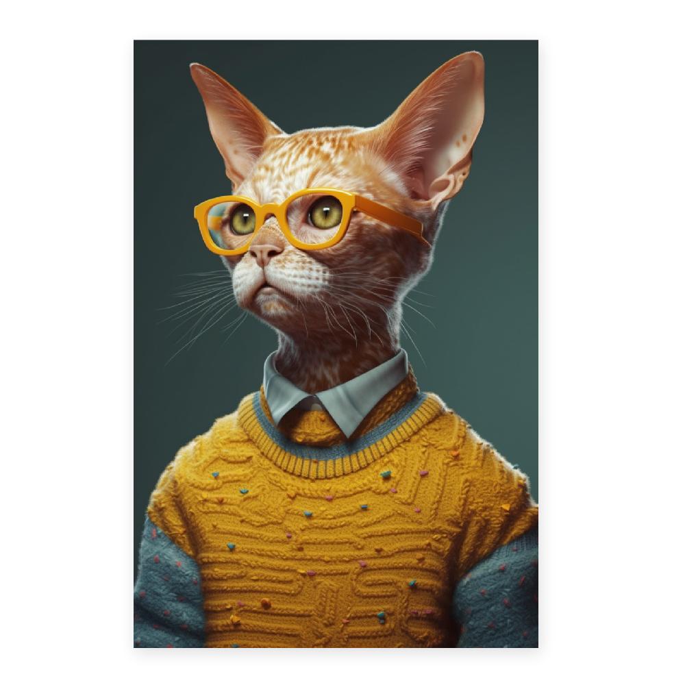 Nacnic Póster De Gato Vestido Con Suéter