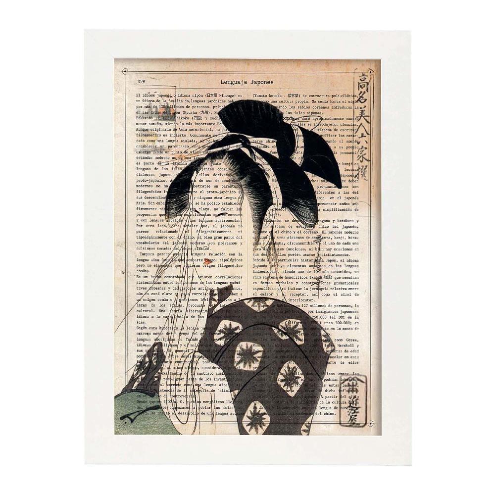 Nacnic Poster De Geisha Con Diseños Japoneses