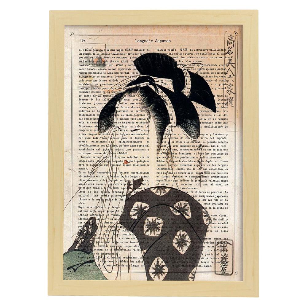 Nacnic Poster De Geisha Con Diseños Japoneses