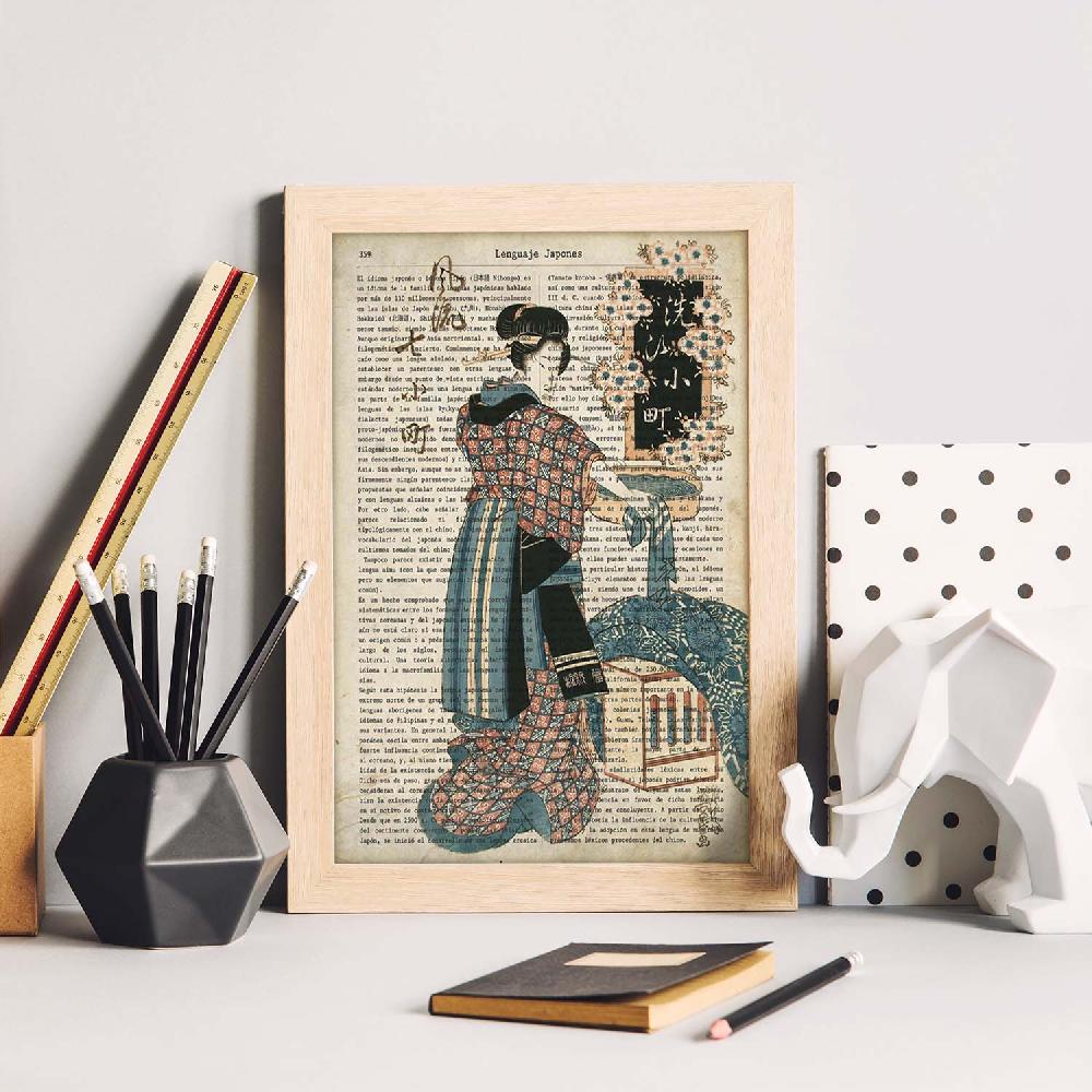 Nacnic Póster De Geisha Y Cultura Japonesa