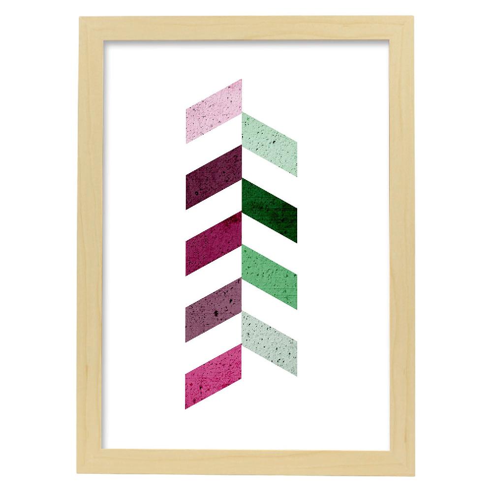 Nacnic Póster De Geometría Colorida Lilas