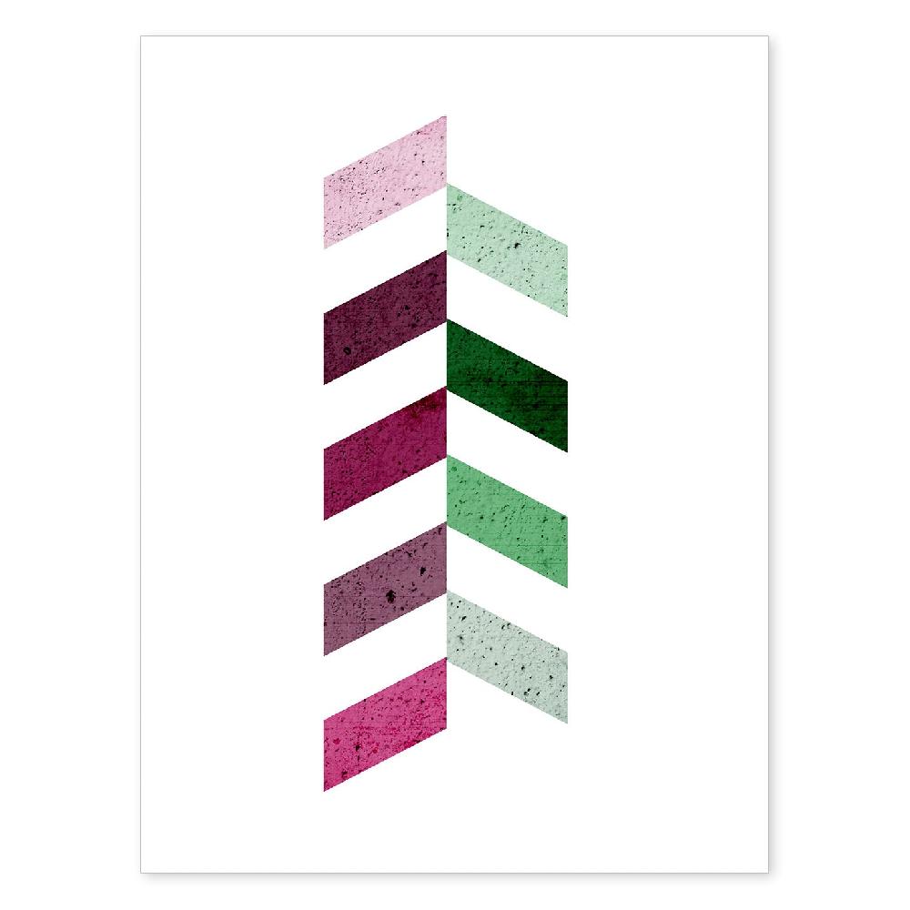 nacnic Póster de Geometría Colorida Lilas