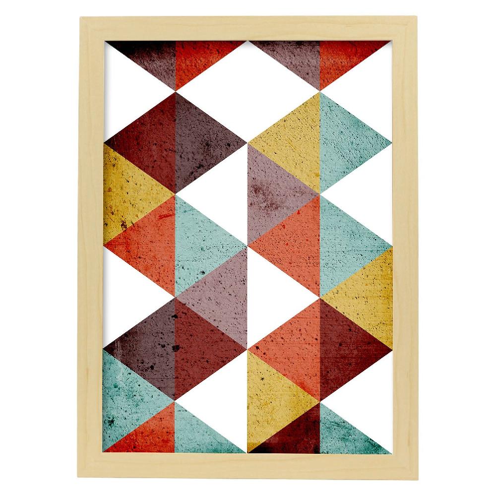 Nacnic Póster De Geometría Colorida Otoño