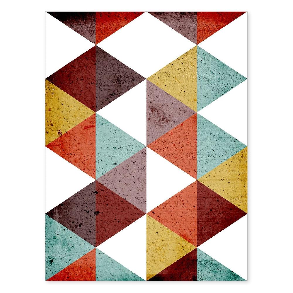 nacnic Póster de Geometría Colorida Otoño