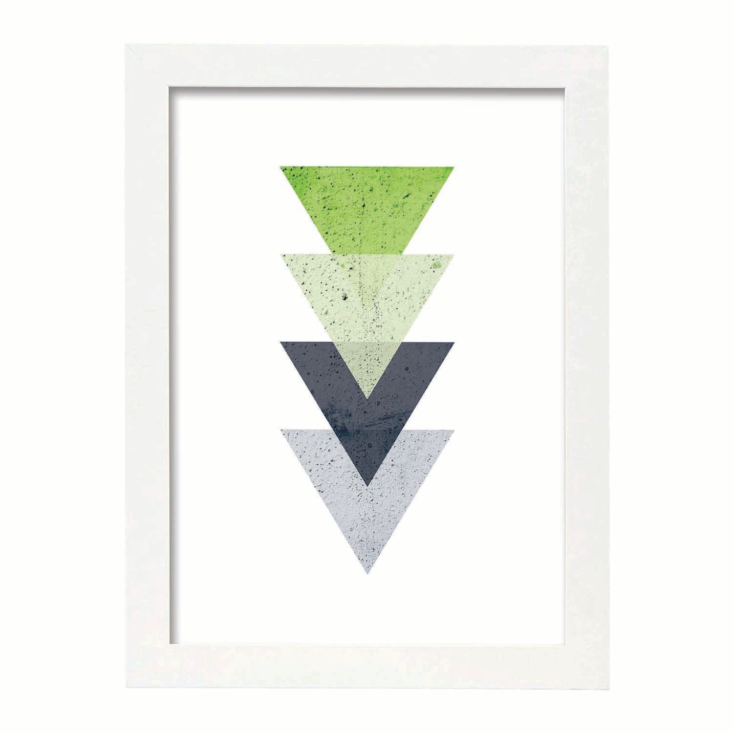 Nacnic Póster De Geometría Colorida Verde