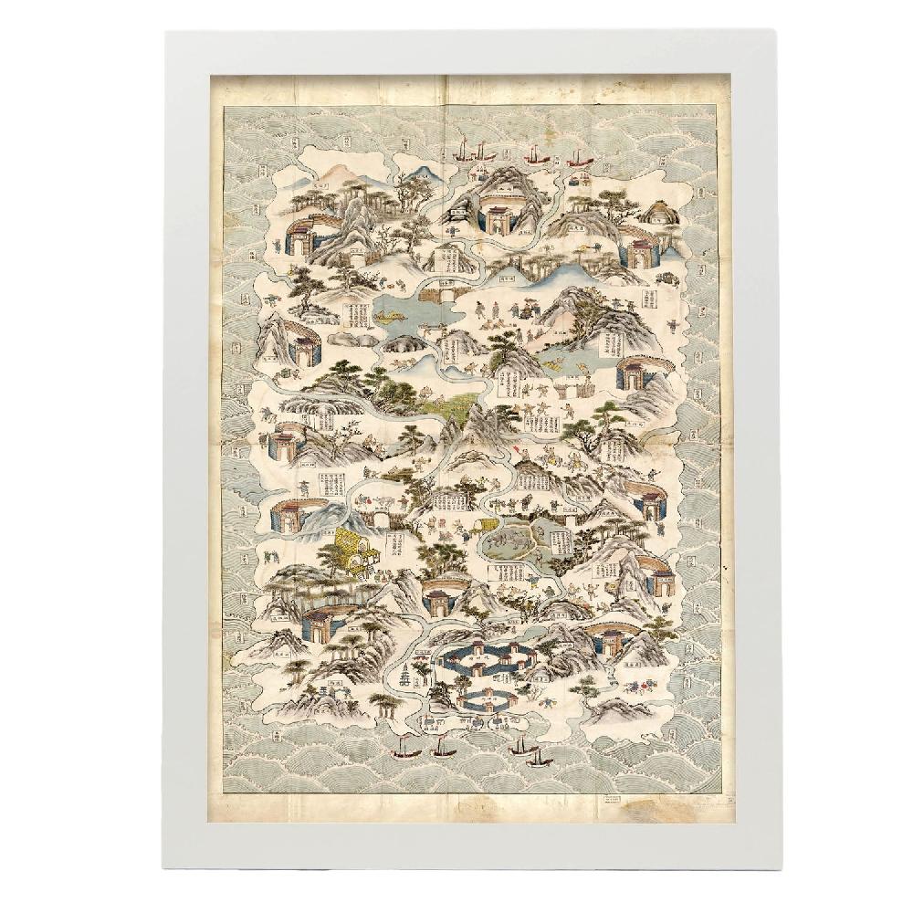 Nacnic Póster De Hainan 1820-1875 A Escala
