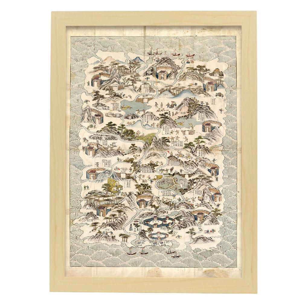 Nacnic Póster De Hainan 1820-1875 A Escala