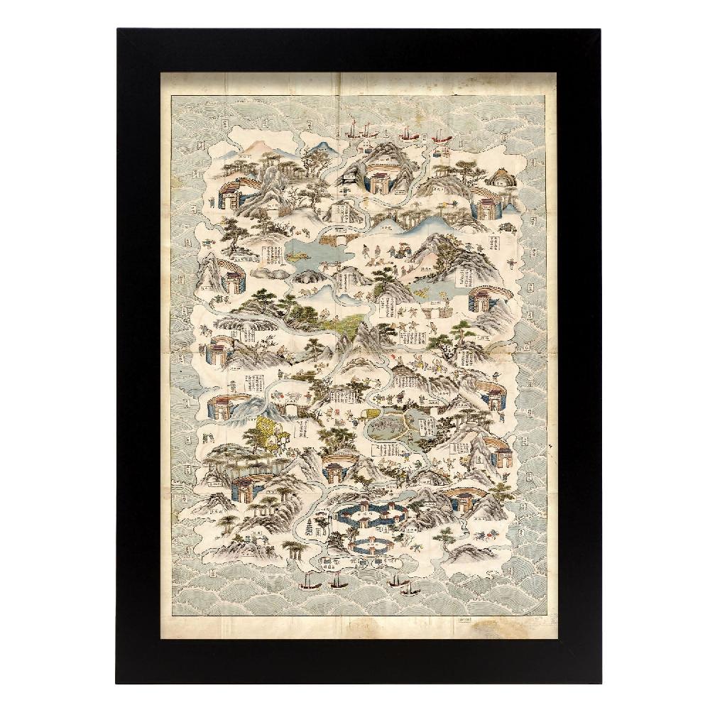 nacnic Póster de Hainan 1820-1875 a escala