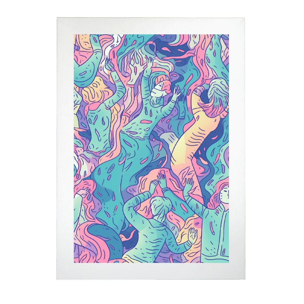 Nacnic Póster De Ilustración Digital Gruñón