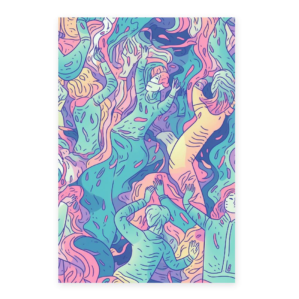 Nacnic Póster De Ilustración Digital Gruñón