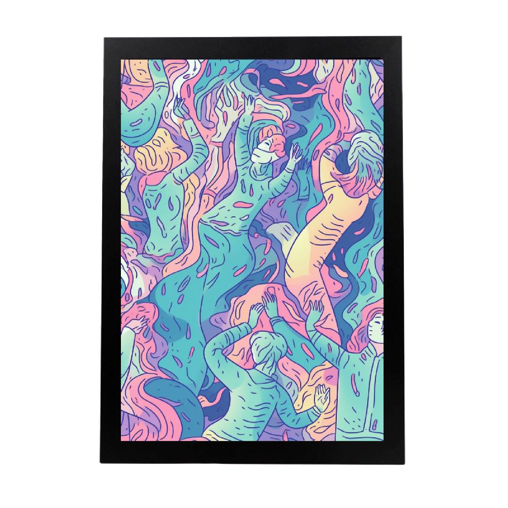 nacnic Póster de Ilustración Digital Gruñón