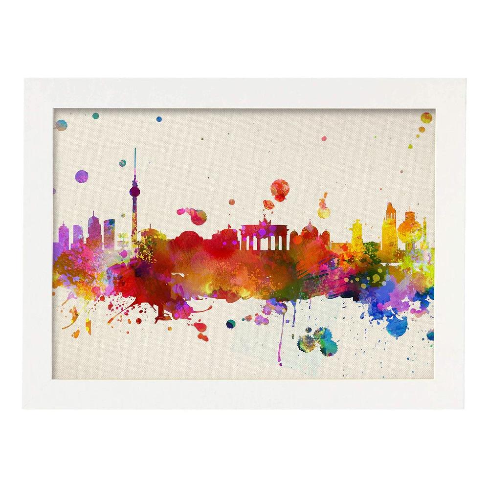 Nacnic Póster De Ilustraciones De Berlin En Color