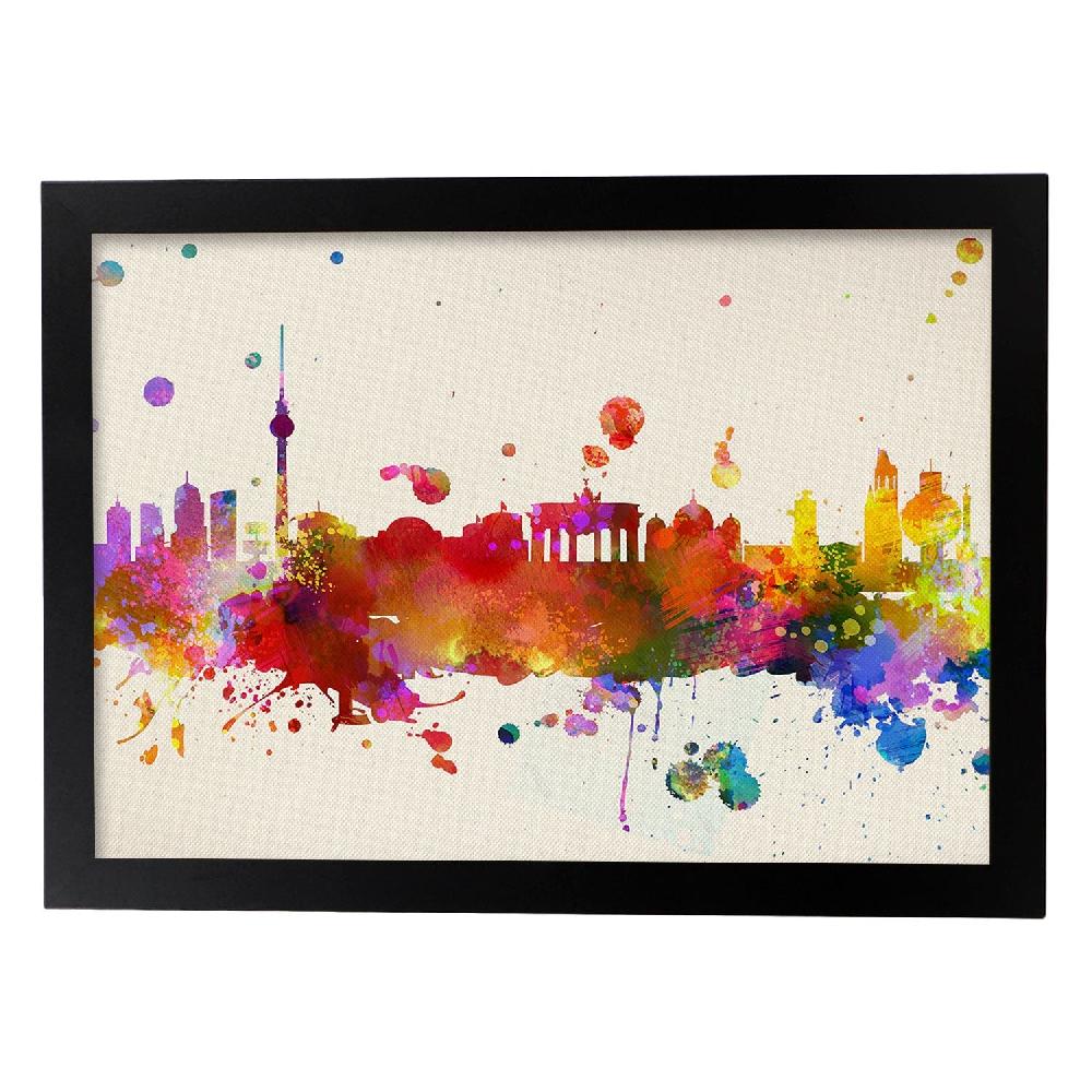 Nacnic Póster De Ilustraciones De Berlin En Color
