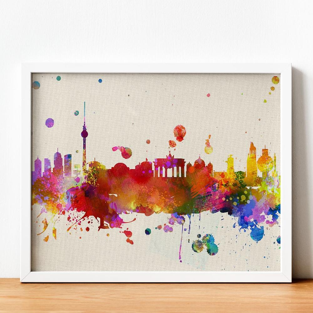 nacnic Póster de Ilustraciones de Berlin en Color