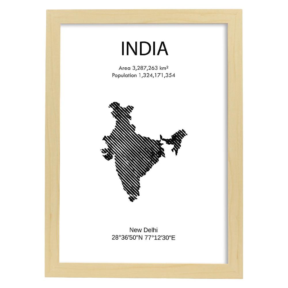Nacnic Poster De India Del Mundo