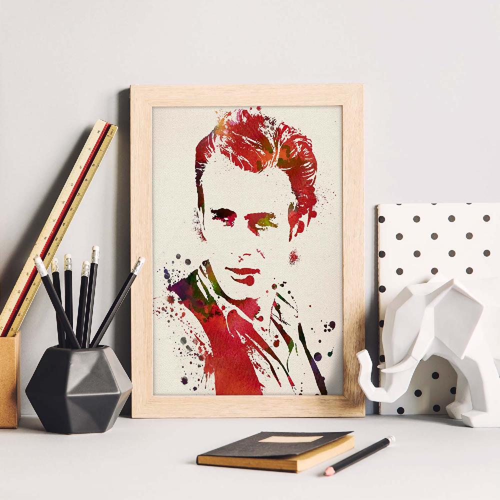 Nacnic Póster De James Dean En Acuarela