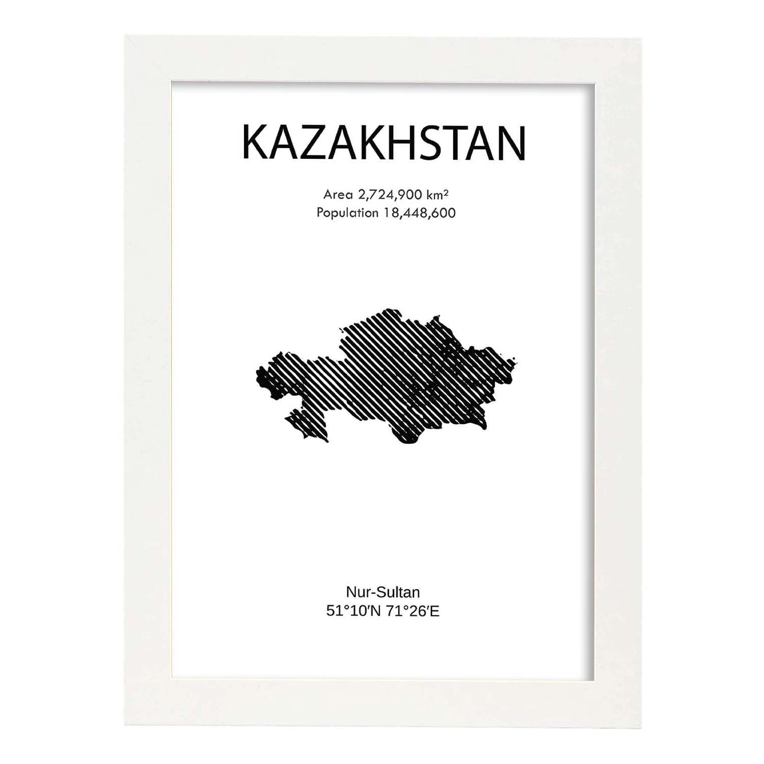 Nacnic Póster De Kazakhstan Mundo