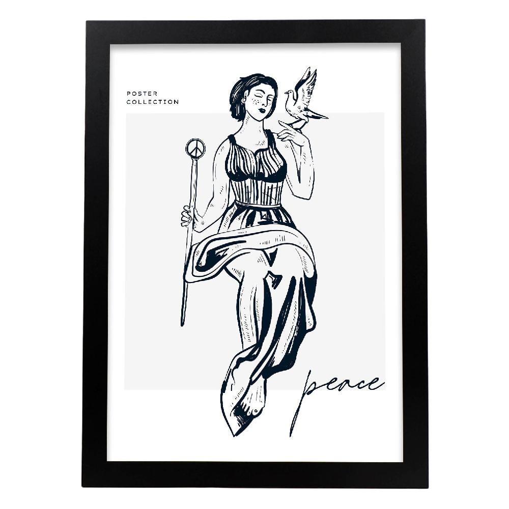 Nacnic Póster De La Dama De La Paz