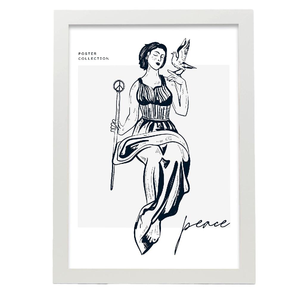 Nacnic Póster De La Dama De La Paz