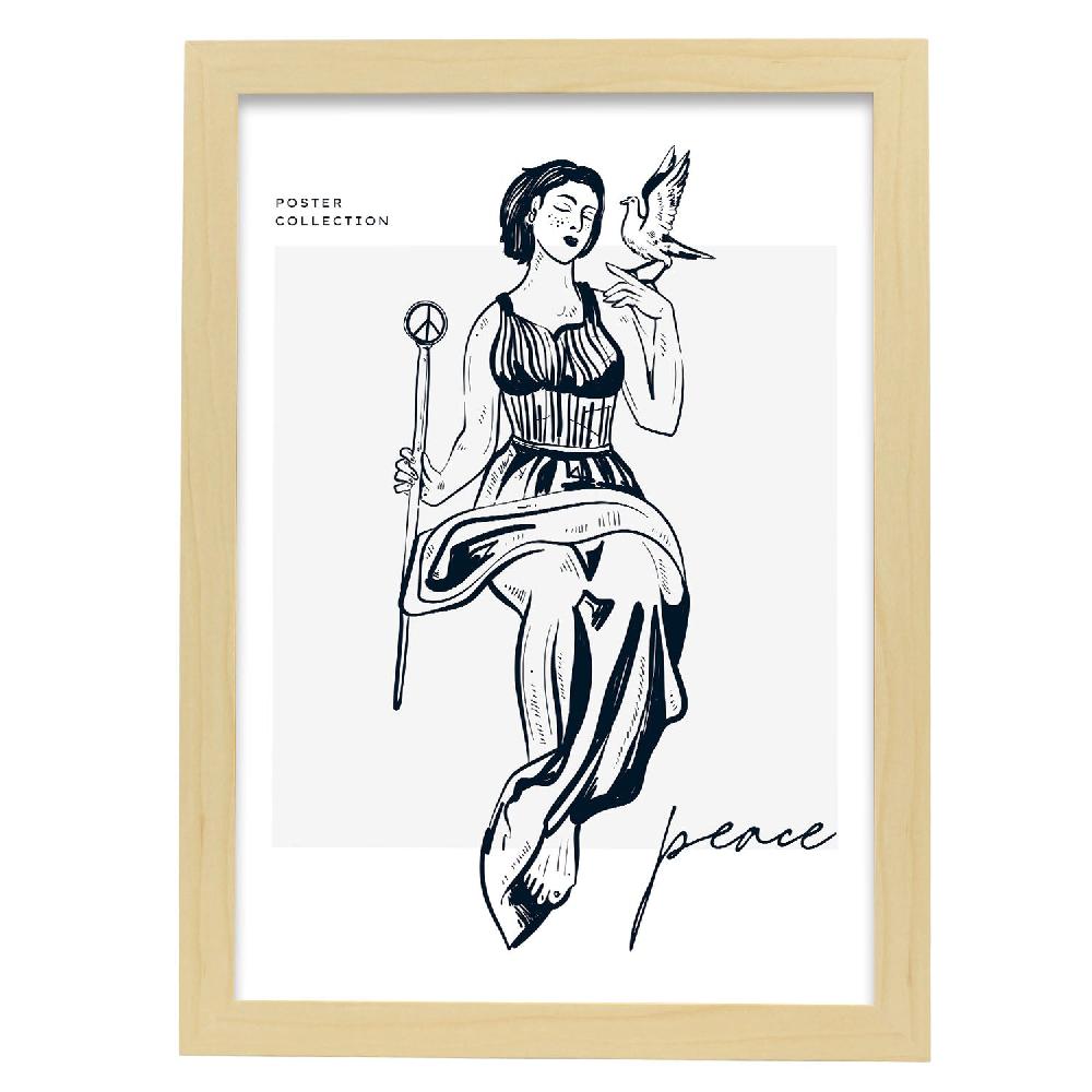Nacnic Póster De La Dama De La Paz