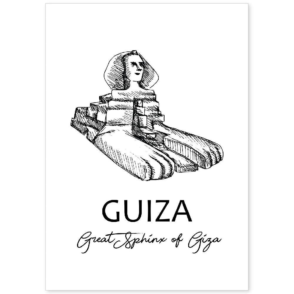 nacnic Póster de la Esfinge de Giza