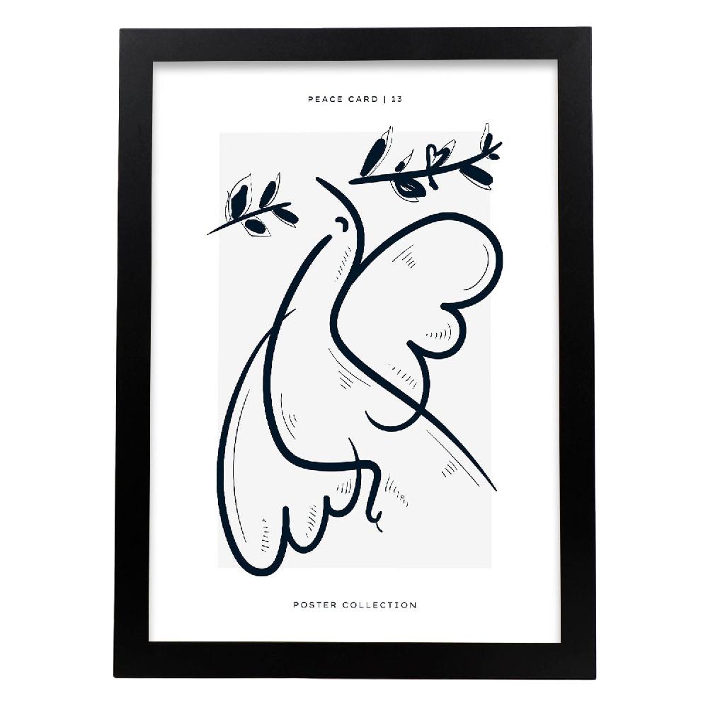 Nacnic Póster De Líneas De Dove