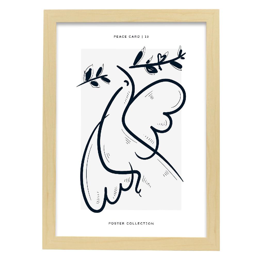 Nacnic Póster De Líneas De Dove