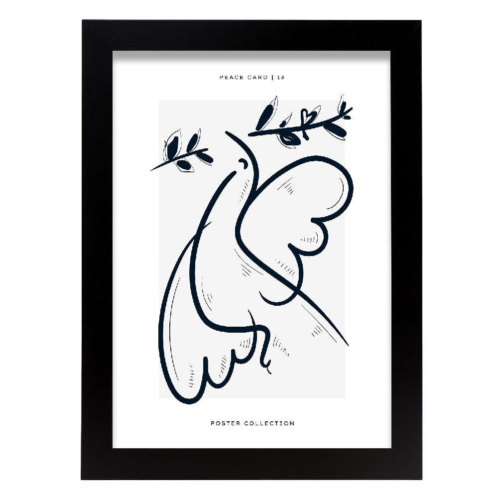 nacnic Póster de Líneas de Dove