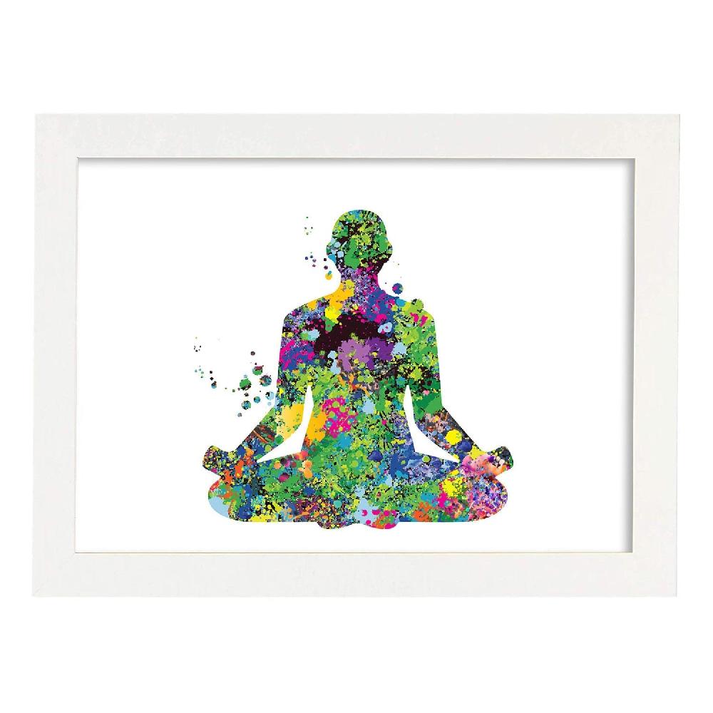 Nacnic Póster De Meditación En Acuarela Mix