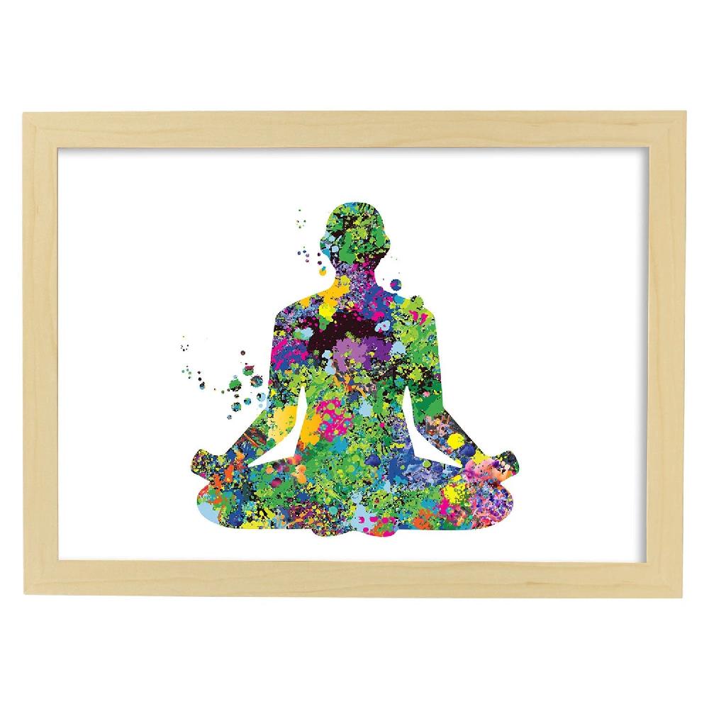 Nacnic Póster De Meditación En Acuarela Mix