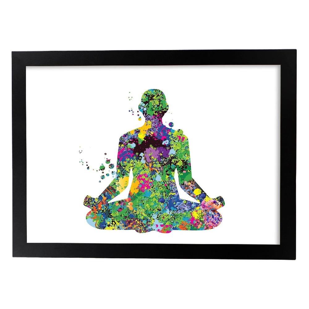 Nacnic Póster De Meditación En Acuarela Mix