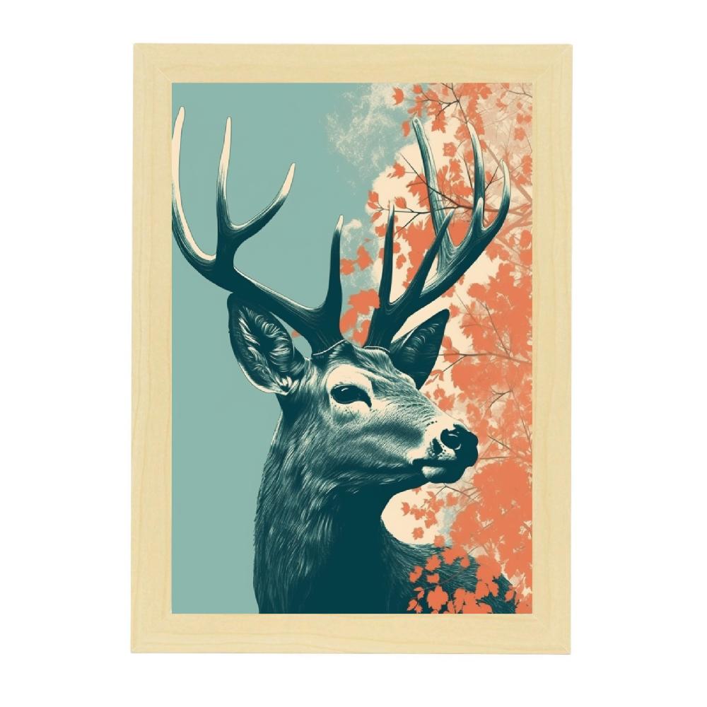 Nacnic Póster De Moda: "Ciervo Mor"