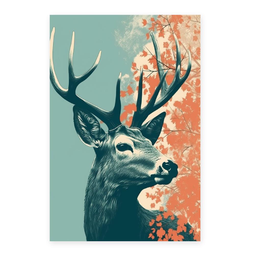 Nacnic Póster De Moda: "Ciervo Mor"