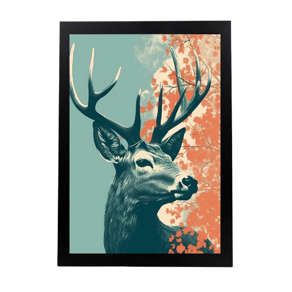 nacnic Póster de moda: "Ciervo Mor"