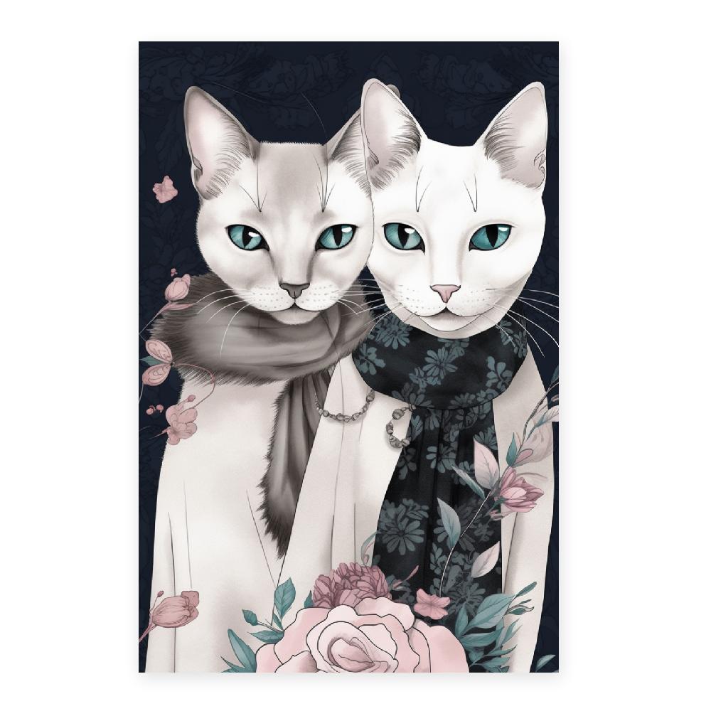 Nacnic Póster De Moda Con Gatos