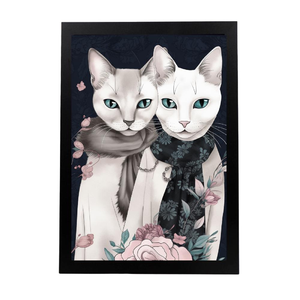 nacnic Póster de Moda con Gatos