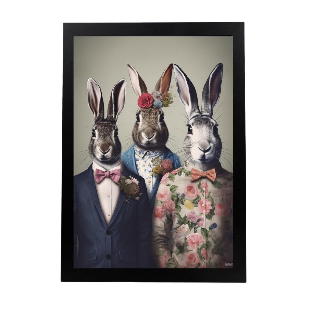nacnic Póster de Moda Conejos