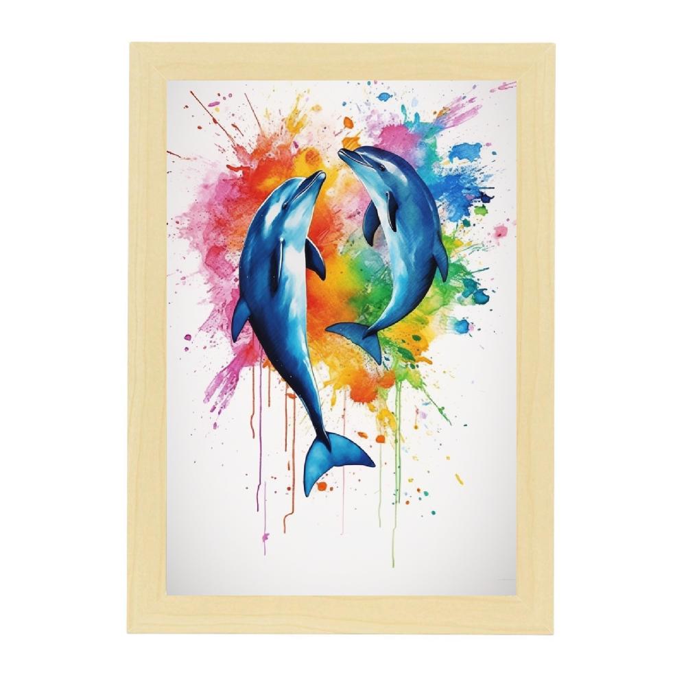 Nacnic Póster De Moda De Delfines