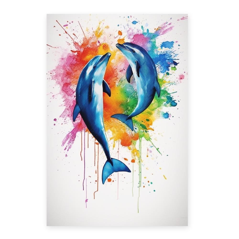 Nacnic Póster De Moda De Delfines