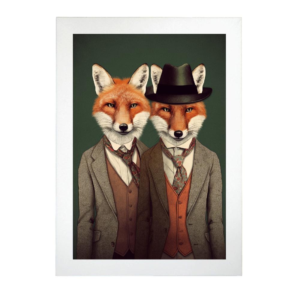 Nacnic Póster De Moda De Zorros Estilo Único