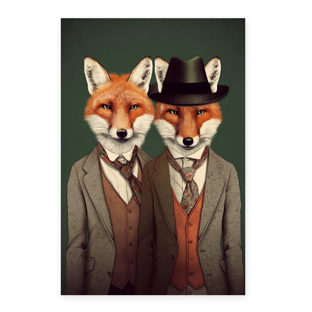 Nacnic Póster De Moda De Zorros Estilo Único