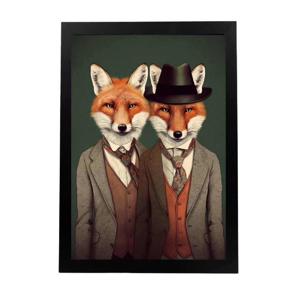 nacnic Póster de Moda de Zorros Estilo Único