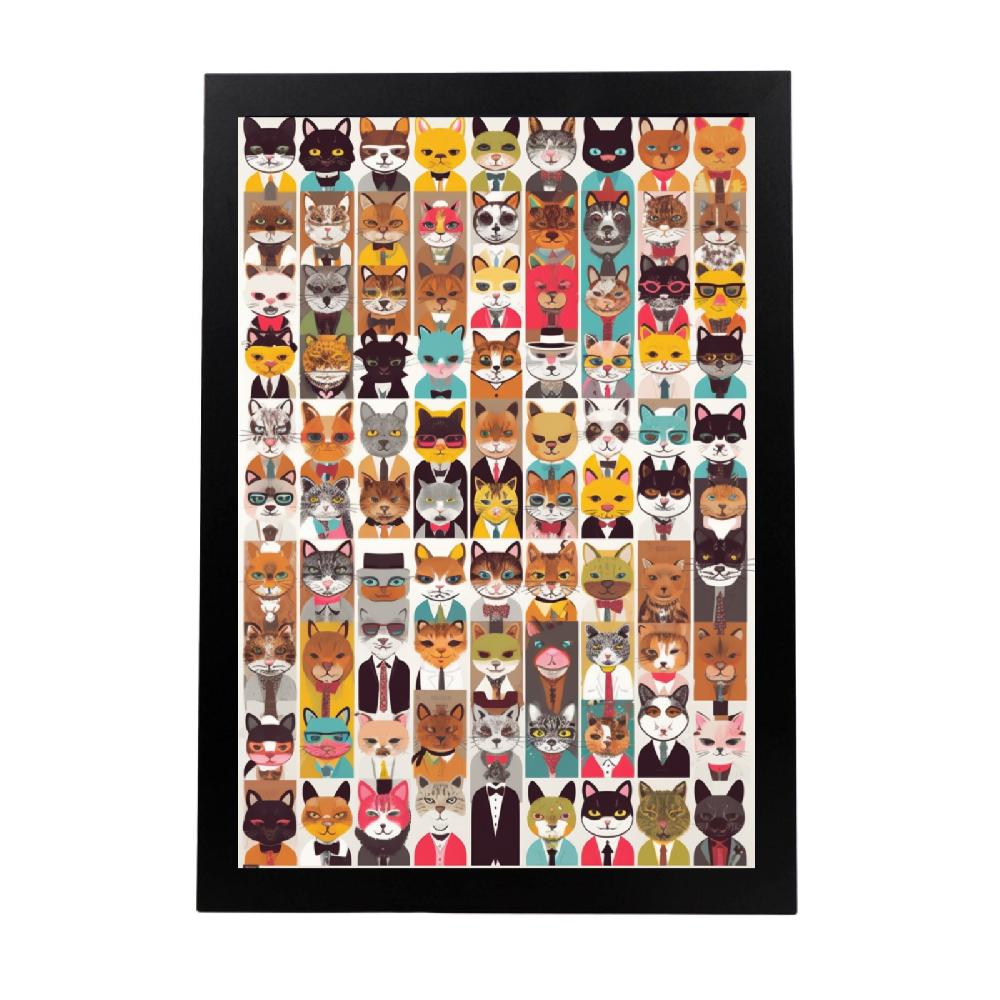 nacnic Póster de Moda Gatos